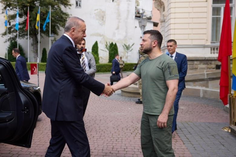 Реджеп Тайип Эрдоган и Владимир Зеленский