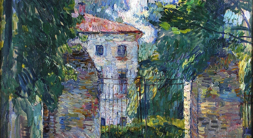 Картина Петра Кончаловского «Дом в Белкине» 