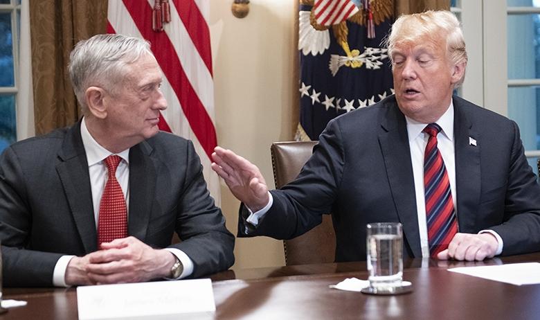 Президент США Дональд Трамп и Джеймс Мэттис