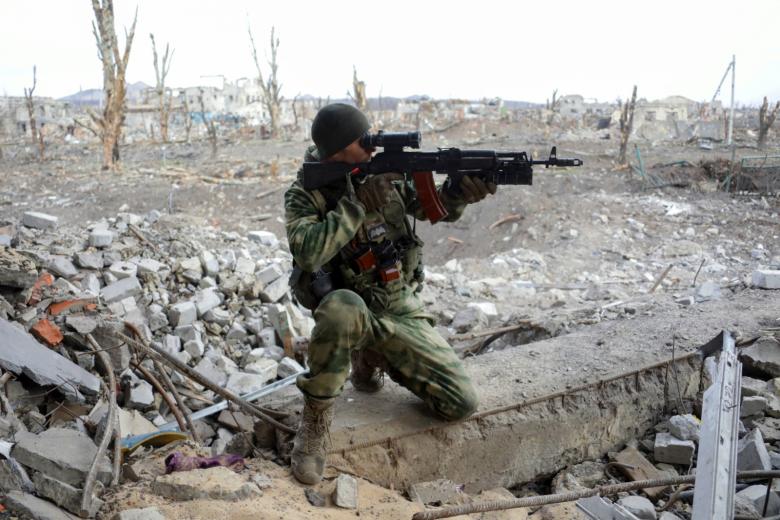 Военнослужащий ВС РФ в зоне проведения СВО