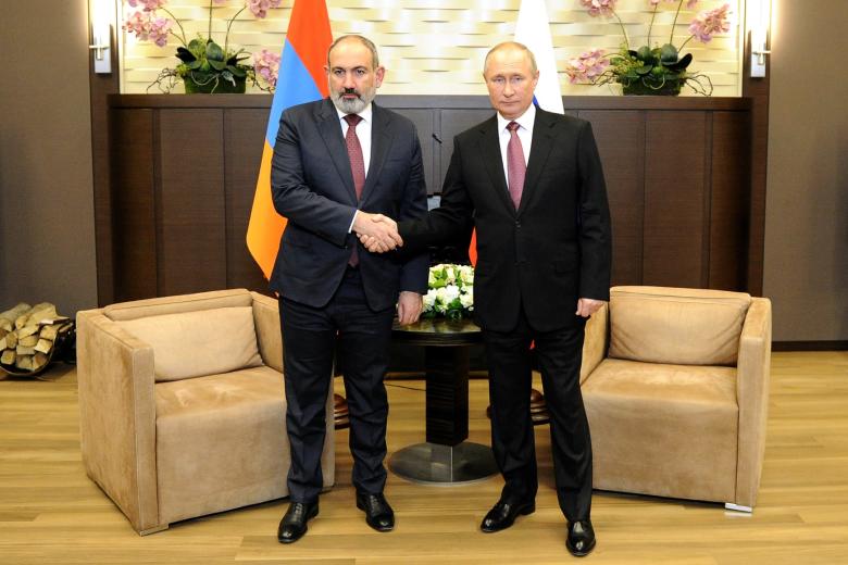 Никол Пашинян, Владимир Путин