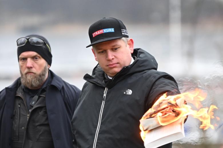 Лидер крайне правой датской политической партии «Страм курс» Расмус Палудан