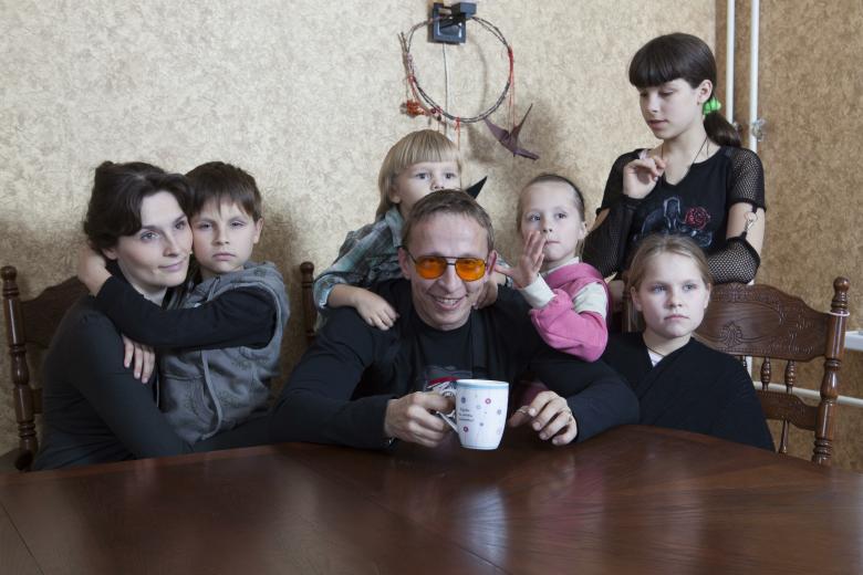 Иван Охлобыстин с семьёй
