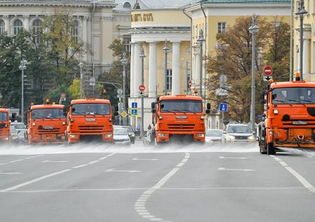 В Москве начали «большую мойку» дорог