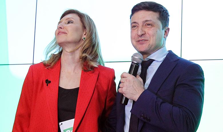 Елена и Владимир Зеленские