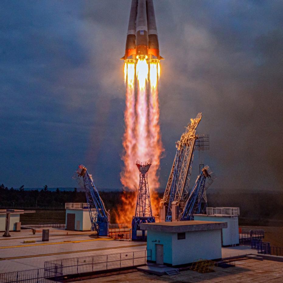 Пуск ракеты-носителя «Союз-2.1б» с космическим аппаратом «Луна-25» 