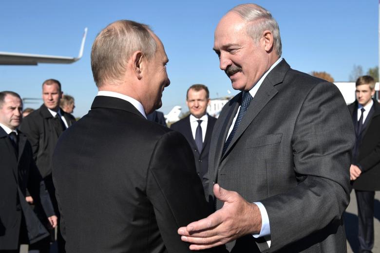 Владимир Путин и Александр Лукашенко