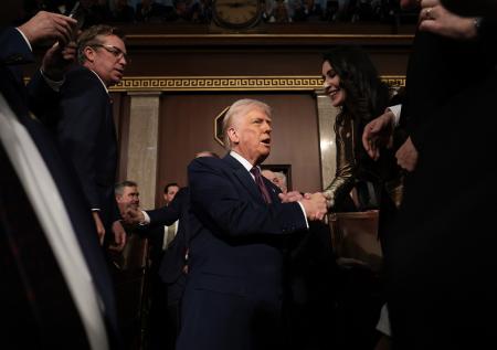 Сын Трампа пропустил выступление отца перед конгрессом