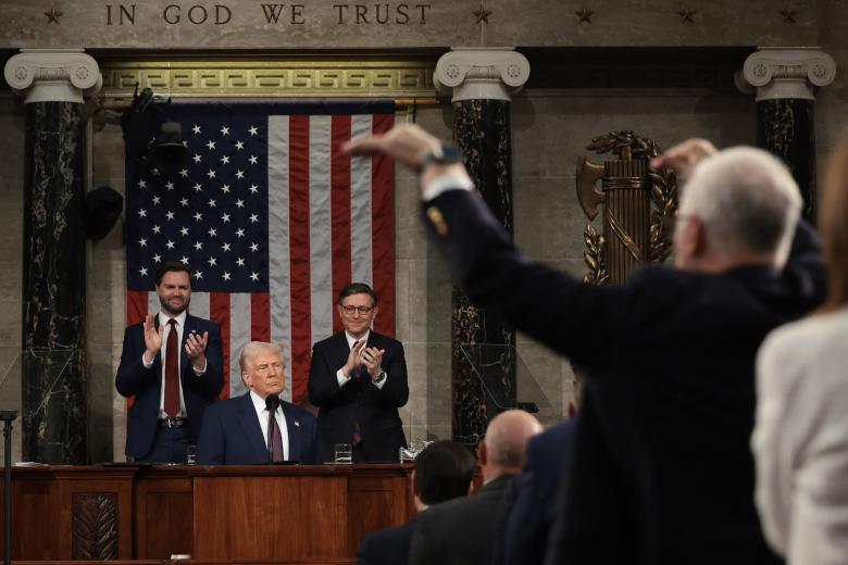 Выступление президента США Дональда Трампа в конгрессе
