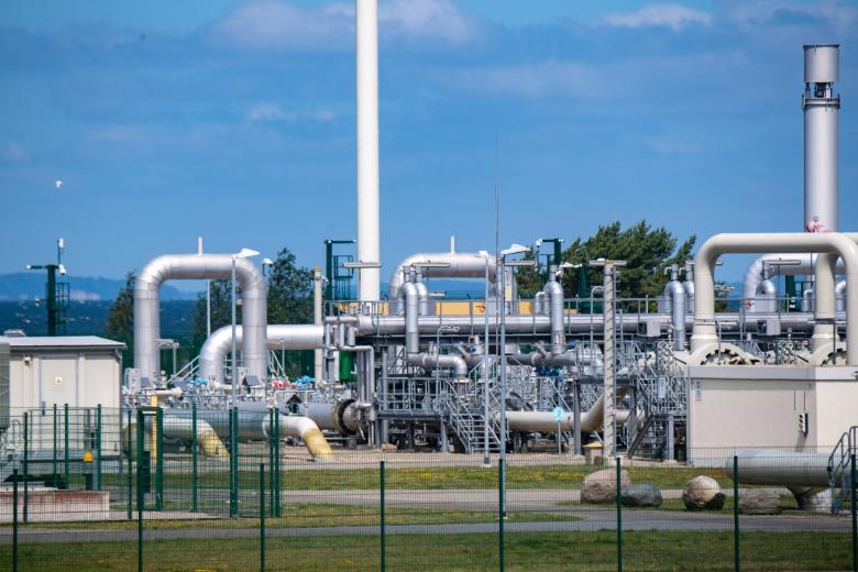 Объекты на территории газораспределительного центра магистрального газопровода «Северный поток - 2» в городе Любмин в Германии