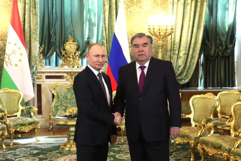 Владимир Путин и Эмомали Рахмон
