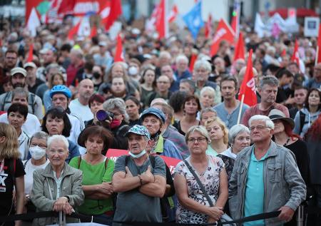 В Лейпциге начался протест против цен на энергоносители