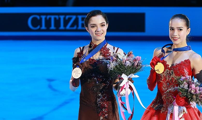 Евгения Медведева и Алина Загитова