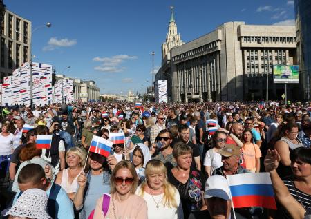 Праздничные мероприятия в Москве посетили полмиллиона человек