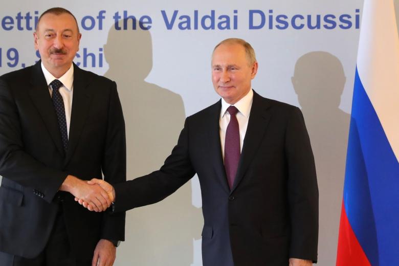Ильхам Алиев и Владимир Путин