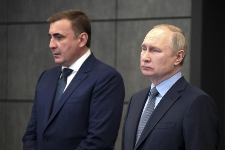 Алексей Дюмин и Владимир Путин