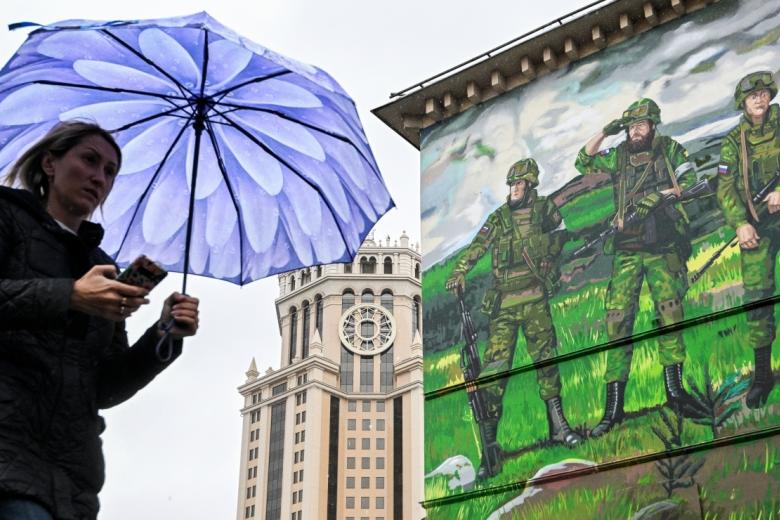 Граффити в поддержку российских военнослужащих