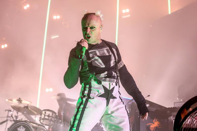 Кит Флинт на концерте The Prodigy, 2018 год.