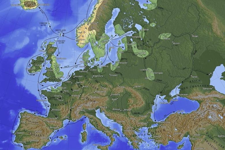 Расселение и походы скандинавов в VIII–X веках