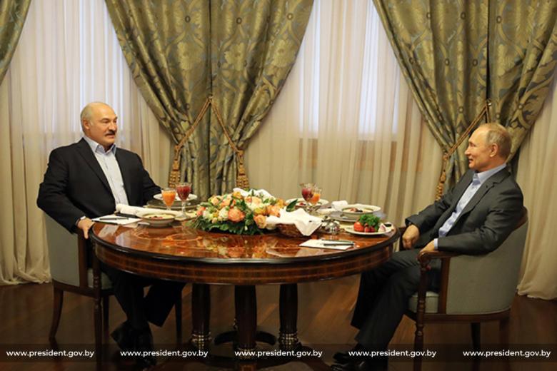 Александр Лукашенко и Владимир Путин