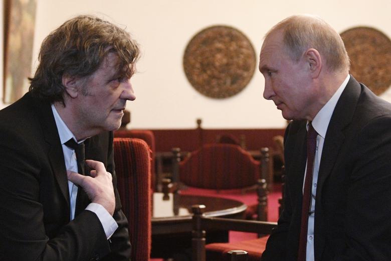 Эмир Кустурица и Владимир Путин