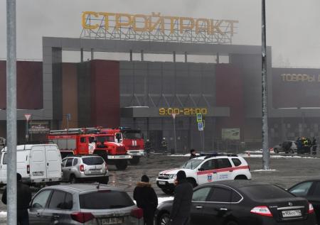 Стала известна предварительная причина пожара в ТЦ в Балашихе