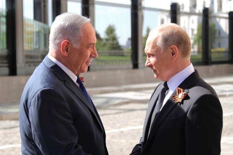 Биньямин Нетаньяху и Владимир Путин