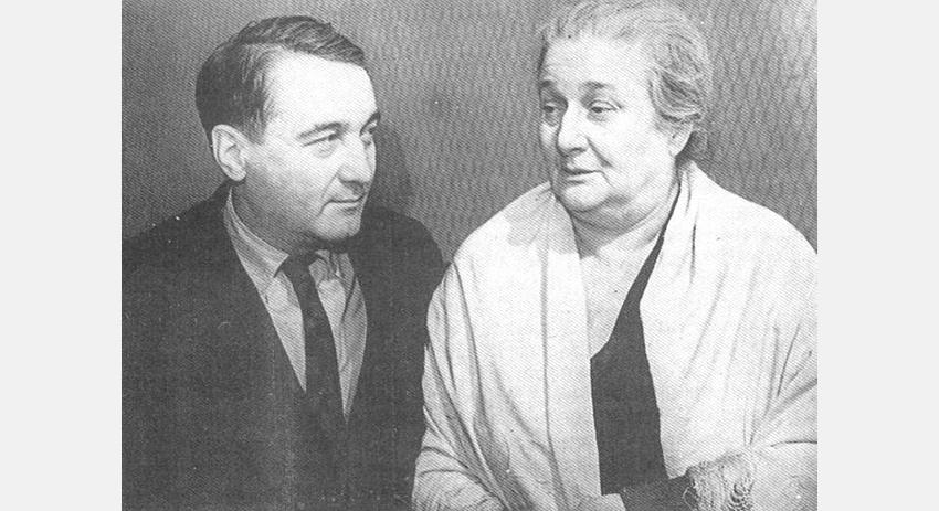 Л. Н. Гумилёв и Анна Ахматова. 1960-е гг.