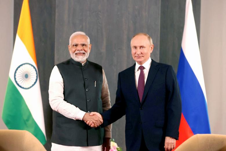 Нарендра Моди и Владимир Путин