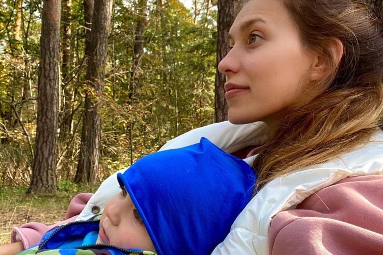 Регина Тодоренко с сыном Майклом