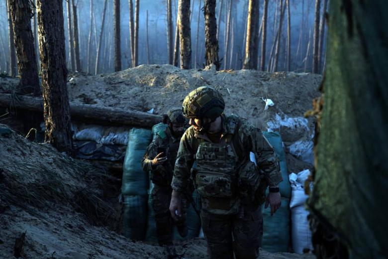 Солдаты ВСУ в зоне боевых действий