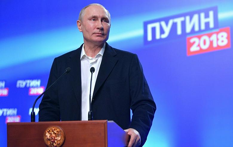 Кандидат на пост президента на выборах-2018, самовыдвиженец Владимир Путин