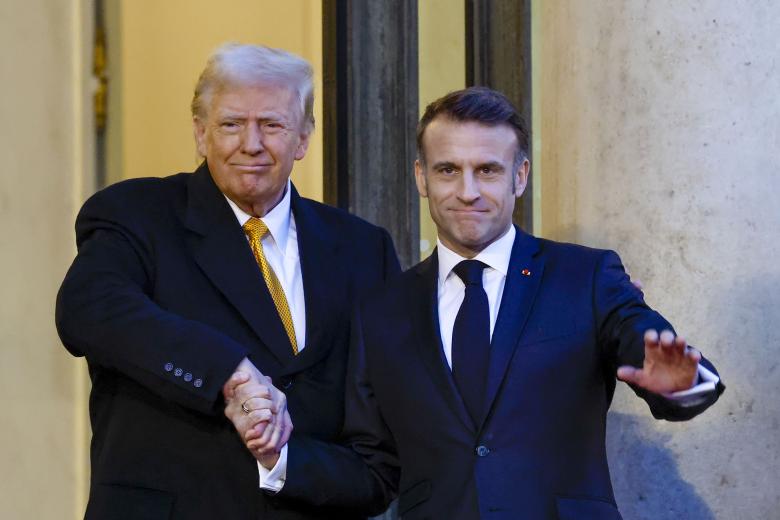 Дональд Трамп и Эммануэль Макрон