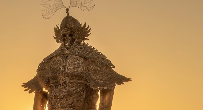 Лагерь Burning Man разбивают посреди возвышенного плато 