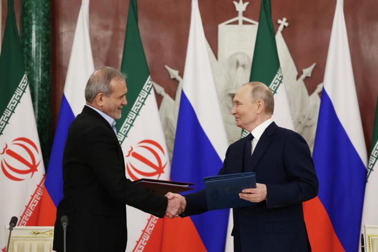 Масуд Пезешкиан и Владимир Путин