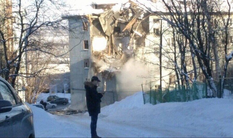 Место ЧП в Мурманске