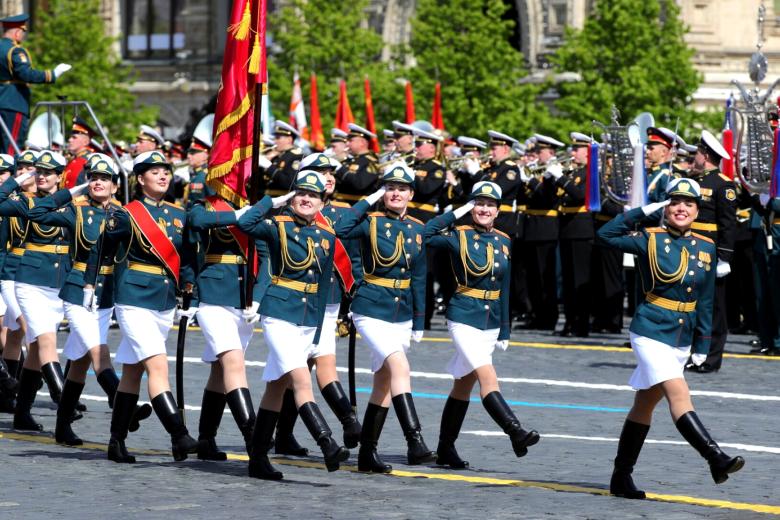 Военный парад в ознаменование 78-й годовщины победы в Великой Отечественной войне