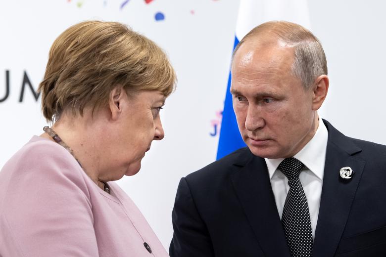 Ангела Меркель и Владимир Путин