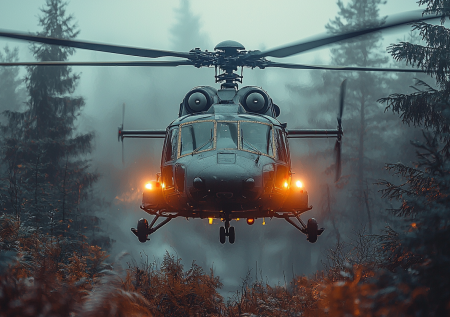 Появилось фото жестко севшего Ми-8 под Иркутском