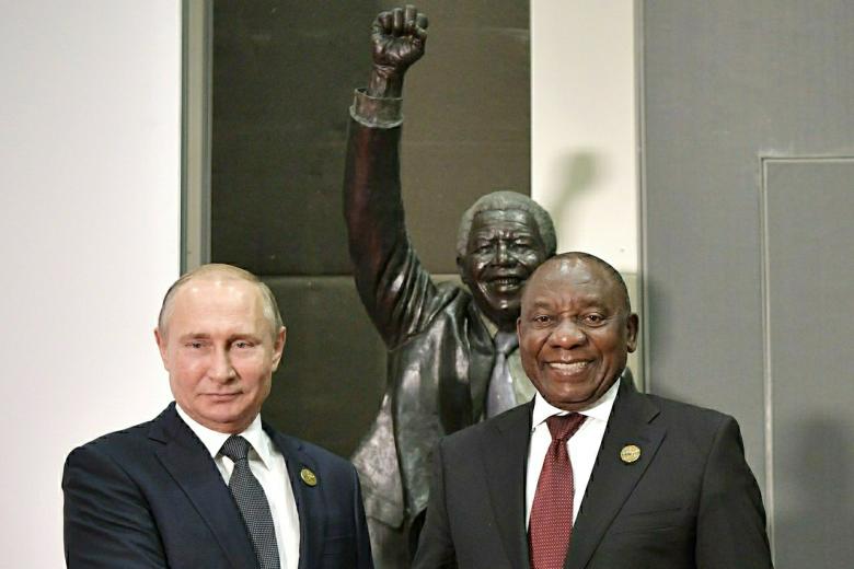 Владимир Путин и Сирил Рамафоса