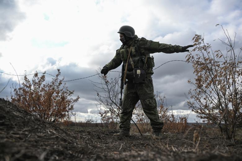 Военнослужащий Вооруженных сил Российской Федерации в зоне боевых действий