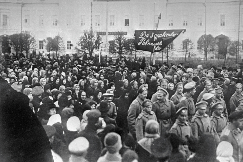 Митинг трудящихся Твери в дни февральской революции 1917 года
