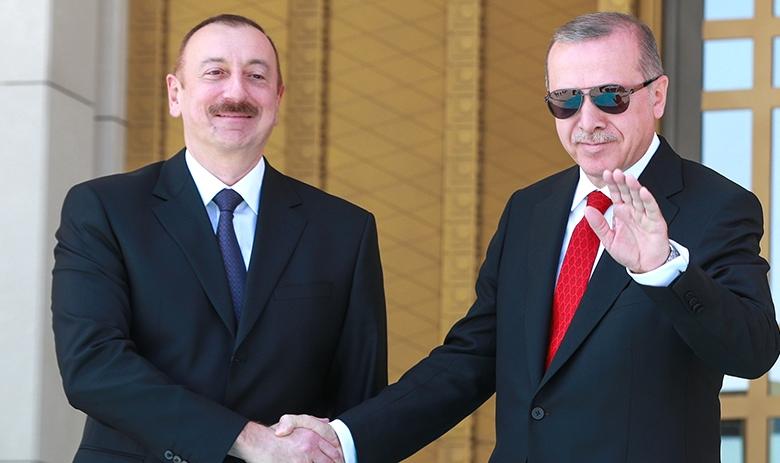 Президент Азербайджана Ильхам Алиев и президент Турции Реджеп Тайип Эрдоган