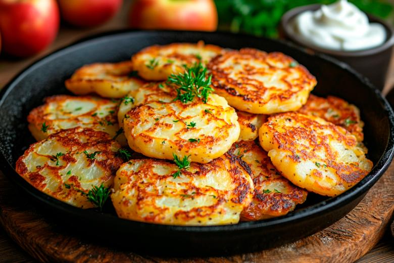 Вкусные драники: простой рецепт с ветчиной