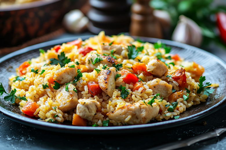 Узбекский плов с курицей
