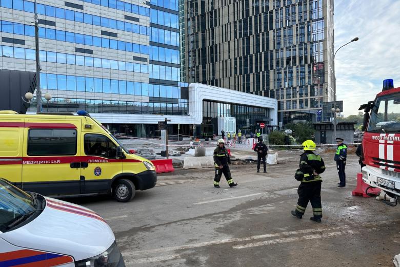 Последствия атаки БПЛА в деловом комплексе «Москва-Сити»