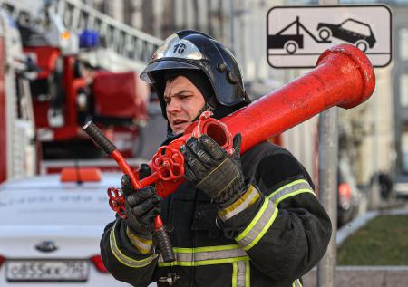 В бизнес-центре на Новом Арбате произошёл пожар