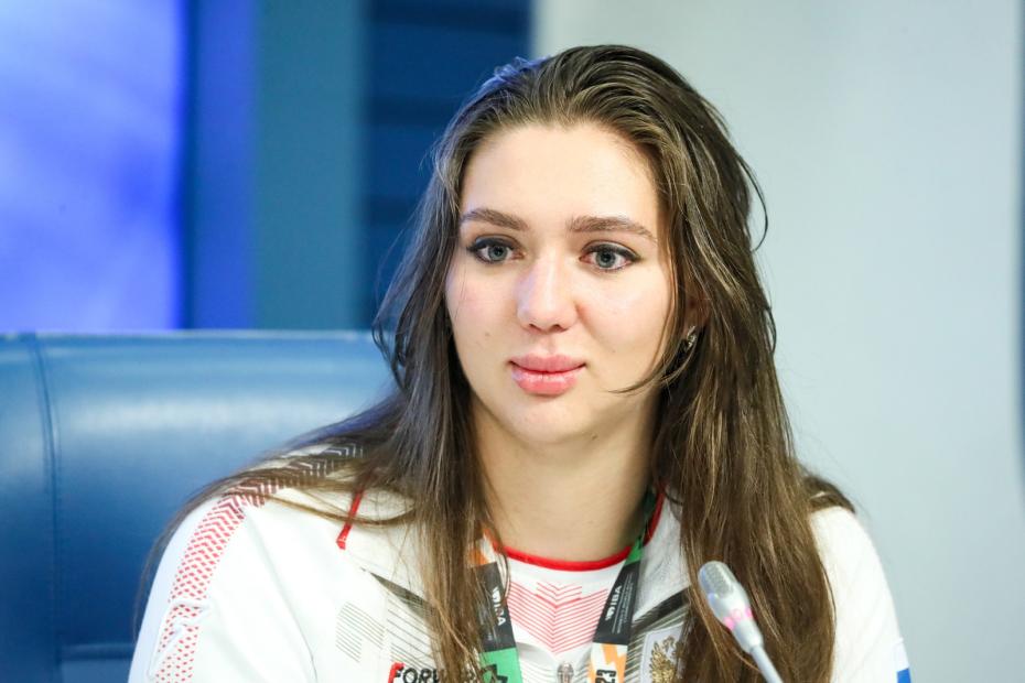 Российская спортсменка Диана Пятак, завоевавшая бронзовую медаль в весовой категории до 81 кг