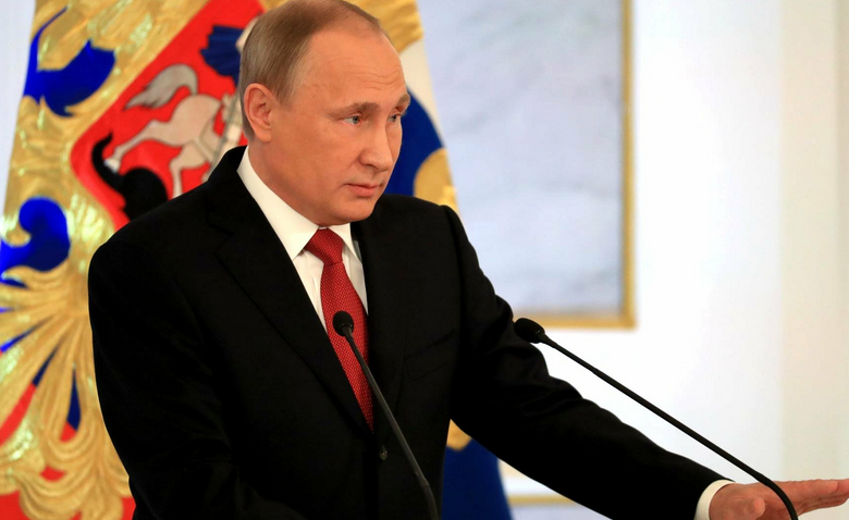 Владимир Путин выступает с посланием Федеральному собранию в 2016 году