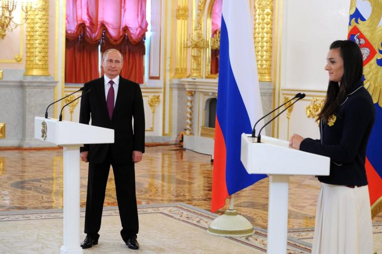 Владимир Путин, Елена Исинбаева